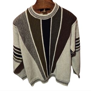 Vintage Protege 3D Cosby Coogie Style 90s Y2K Mens Sweater Size Medium